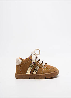 Adidași țesătură satinată vârf rotund auriu BABYBOTTE fată