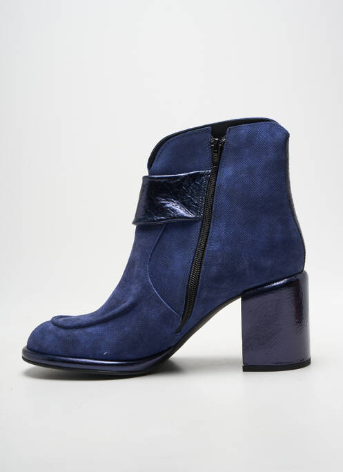 Botine/ghete toc pătrat toc de 7 la 9 cm albastru CASTA femme