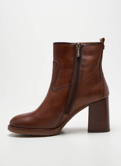 Botine/ghete toc pătrat toc de 7 la 9 cm maro PIKOLINOS femme