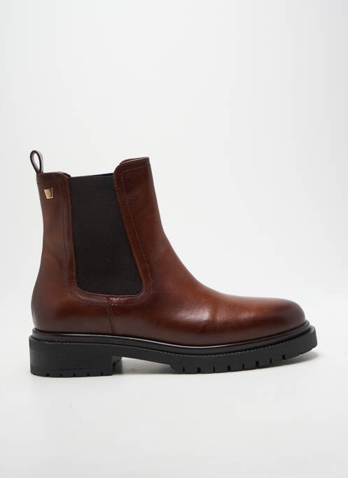 Botine/ghete toc mic toc plat până la 3 cm maro JB MARTIN femme