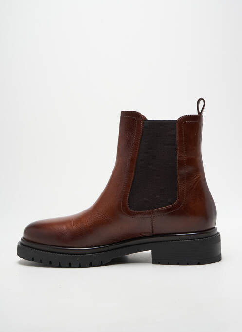 Botine/ghete toc mic toc plat până la 3 cm maro JB MARTIN femme