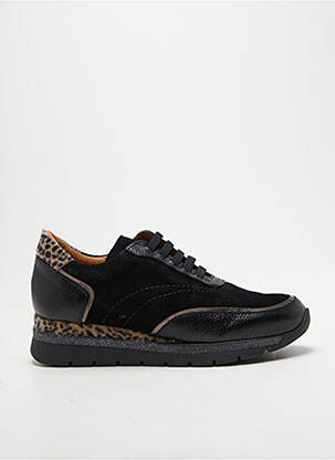 Adidași material neted toc plat până la 3 cm negru FOLIE'S femeie