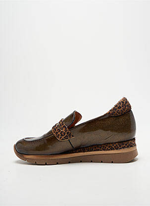 Mocasini material neted toc de 4 la 6 cm maro FOLIE'S femeie