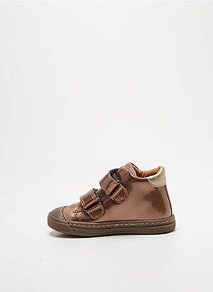 Adidași material neted vârf rotund maro BABYBOTTE fată