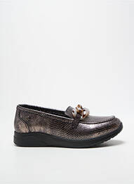 Mocasini vârf rotund toc plat până la 3 cm maro INEA femme