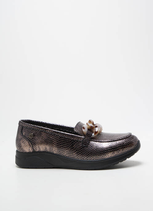 Mocasini vârf rotund toc plat până la 3 cm maro INEA femme
