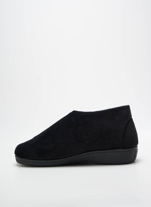 Papuci/pantofi de casă închidere cu arici toc plat până la 3 cm negru SOIR ET MATIN femme