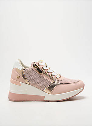 Adidași toc platformă toc de 7 la 9 cm roz XTI femme