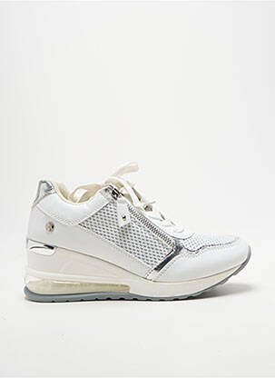 Adidași toc platformă toc de 4 la 6 cm argintiu XTI femme