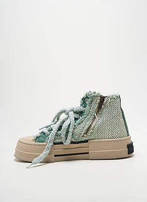 Adidași închidere cu fermoar și șireturi toc plat până la 3 cm verde REBECCA WHITE femeie