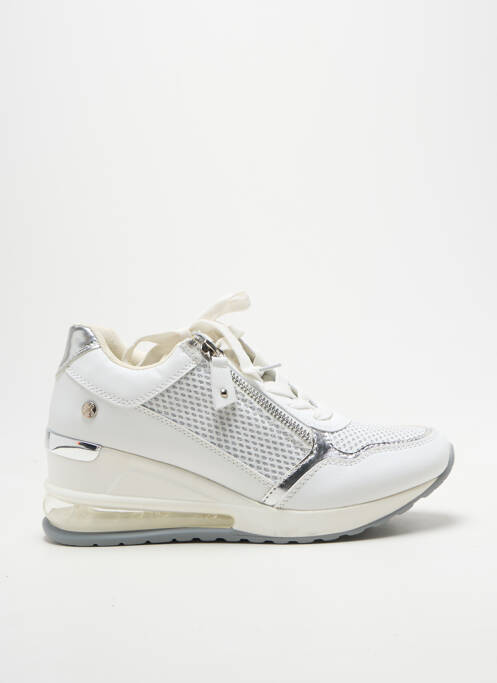 Adidași toc platformă toc de 4 la 6 cm argintiu XTI femme