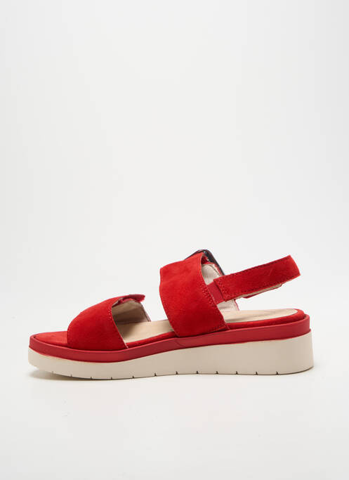 Sandale/pantofi decupați vârf deschis toc de 4 la 6 cm roșu TAMARIS femme