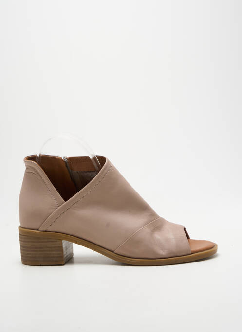Botine/ghete toc pătrat toc de 4 la 6 cm bej ANDREA CONTI femme