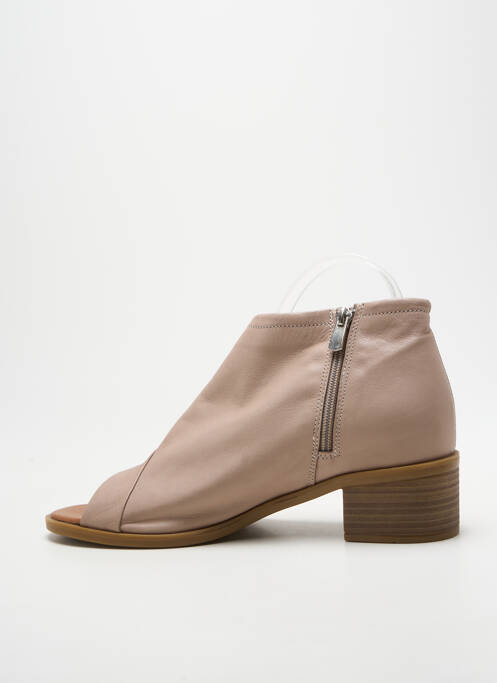 Botine/ghete toc pătrat toc de 4 la 6 cm bej ANDREA CONTI femme
