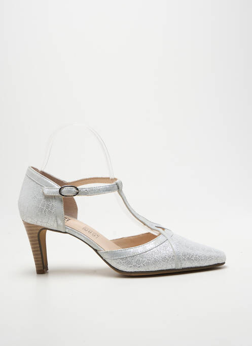 Pantofi cu toc închidere cu buclă(e) toc de 7 la 9 cm argintiu GEO-REINO femme