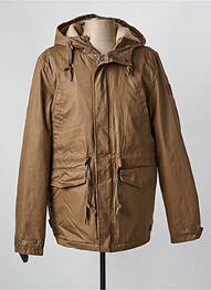 Parka finisaj interior dublat cu glugă maro ELEMENT homme
