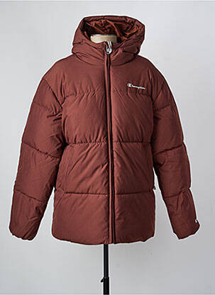 Geacă matlasată mâneci lungi cu glugă maro CHAMPION homme