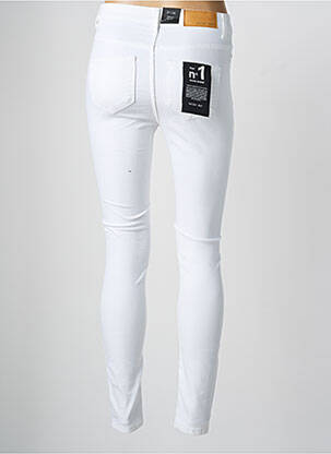 Pantalon slim conic alb NOISY MAY femeie