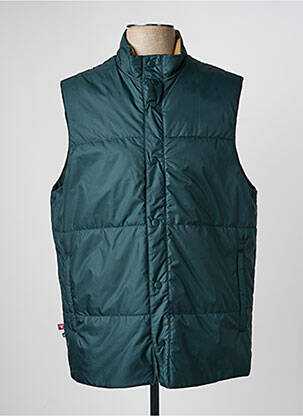 Geacă matlasată închidere cu fermoar sub clapetă cu capse fără glugă verde ADIDAS homme