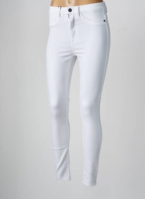 Pantalon slim conic alb NOISY MAY femme