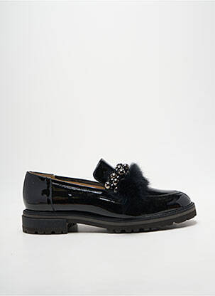 Mocasini material neted toc plat până la 3 cm negru GADEA femeie