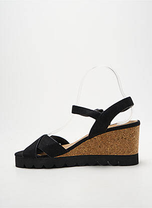 Sandale/pantofi decupați toc platformă toc de 7 la 9 cm negru CHATTAWAK femeie