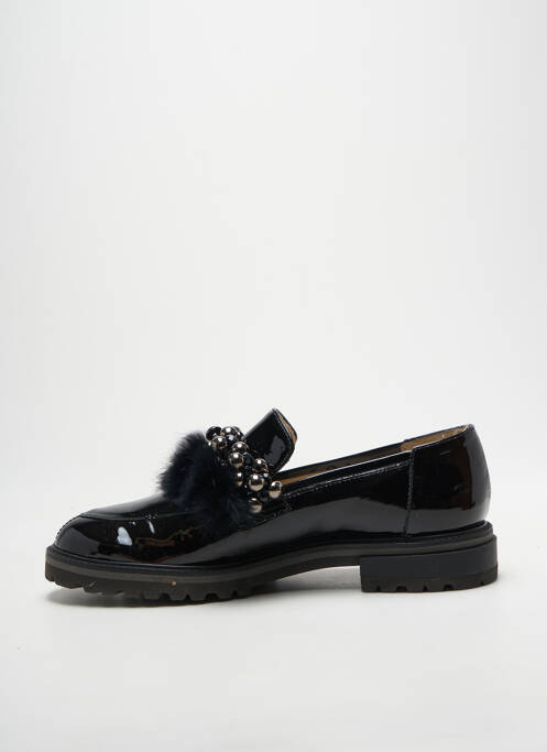 Mocasini material neted toc plat până la 3 cm negru GADEA femme