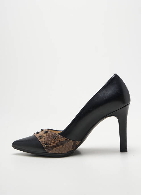 Pantofi cu toc tip de talpă amortizantă toc de 7 la 9 cm negru LODI femme