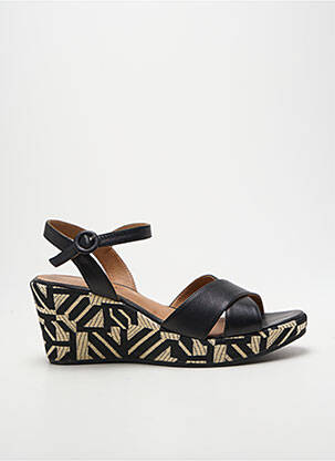 Sandale/pantofi decupați toc platformă toc de 7 la 9 cm negru ADIGE femeie