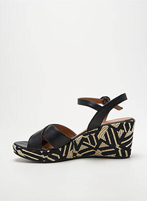 Sandale/pantofi decupați toc platformă toc de 7 la 9 cm negru ADIGE femeie