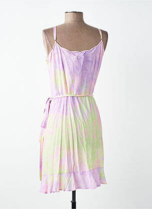 Rochie scurtă croială cambrată bretele subțiri violet LAST QUEEN femeie