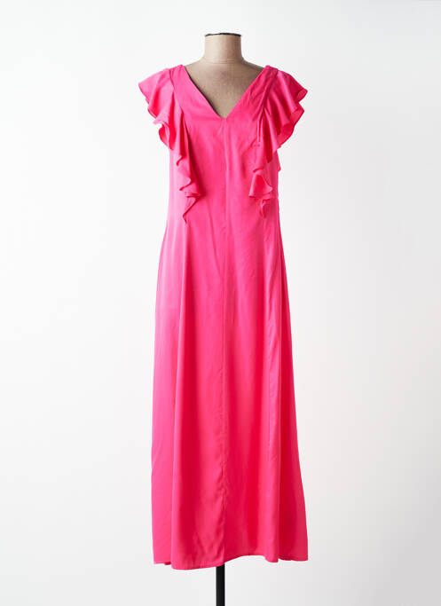 Rochie lungă mâneci scurte mâneci scurte roz B.YOUNG femme