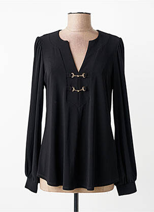 Top croială cambrată mâneci lungi negru JOSEPH RIBKOFF femme