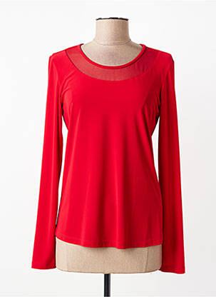 Top croială cambrată mâneci lungi roșu JOSEPH RIBKOFF femme