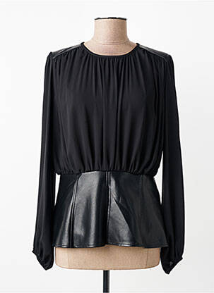 Bluză guler rotund mâneci lungi negru JOSEPH RIBKOFF femme