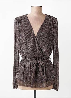 Top croială cambrată mâneci lungi argintiu JOSEPH RIBKOFF femme