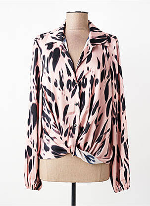 Cămașă imprimeu fantezie mâneci lungi roz JOSEPH RIBKOFF femme