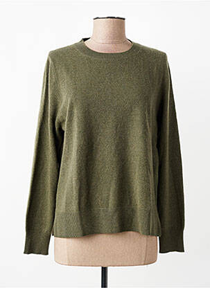 Pulover guler rotund mâneci lungi verde ESTHEME femme
