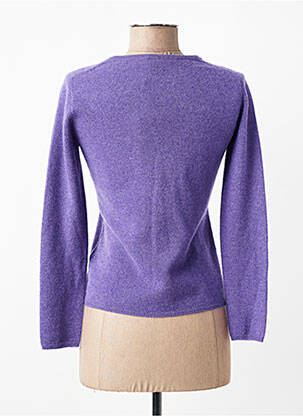 Pulover croială cambrată mâneci lungi violet ESTHEME femeie