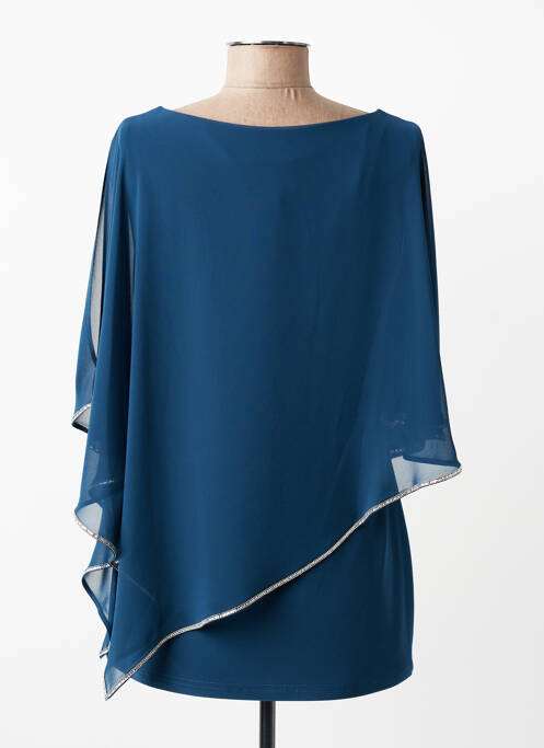 Tunică fără mâneci guler în v albastru JOSEPH RIBKOFF femme