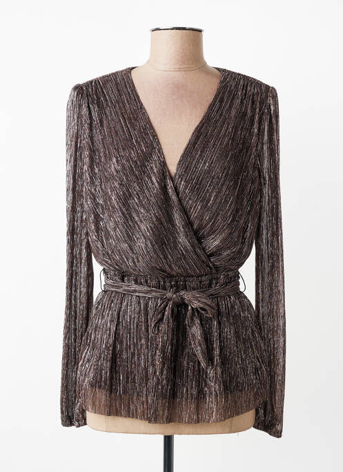 Top croială cambrată mâneci lungi argintiu JOSEPH RIBKOFF femme