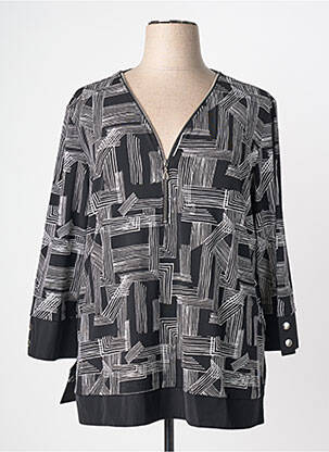 Top elasticitate mâneci lungi negru JOSEPH RIBKOFF femeie