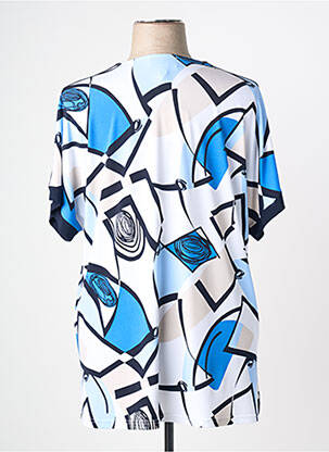 Tricou imprimeu fantezie mâneci scurte albastru JOSEPH RIBKOFF femeie
