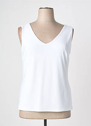 Top elasticitate fără mâneci alb JOSEPH RIBKOFF femme