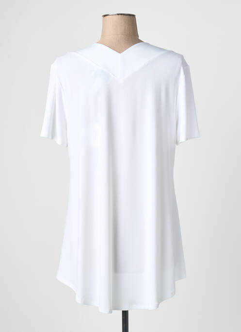 Top elasticitate mâneci scurte alb JOSEPH RIBKOFF femme