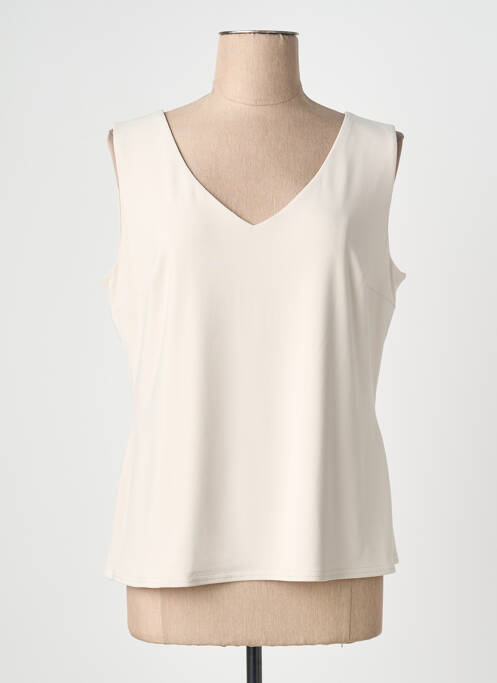 Top elasticitate fără mâneci bej JOSEPH RIBKOFF femme