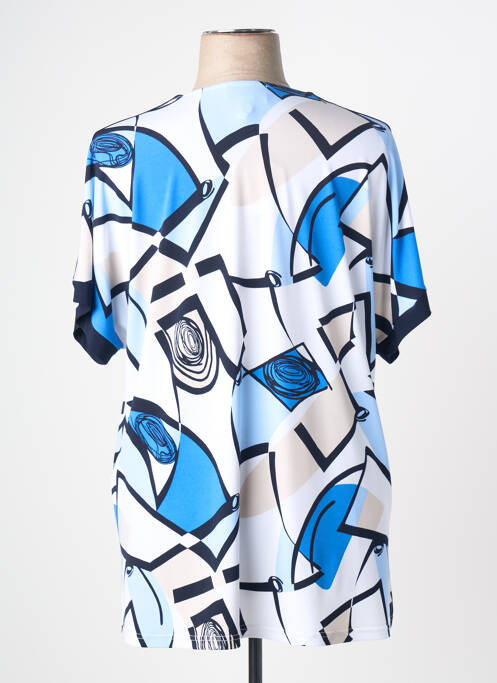 Tricou imprimeu fantezie mâneci scurte albastru JOSEPH RIBKOFF femme