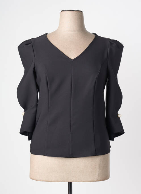 Top elasticitate mâneci 3/4 negru JOSEPH RIBKOFF femme