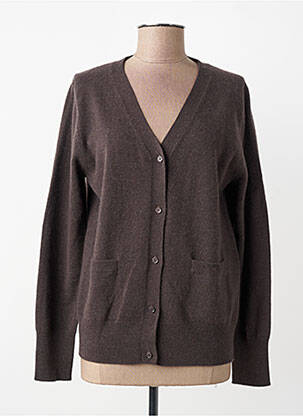 Vestă cu mâneci lungi elasticitate maro ESTHEME femme