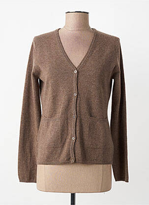 Vestă cu mâneci lungi elasticitate maro ESTHEME femme